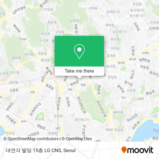 대연각 빌딩 15층 LG CNS map