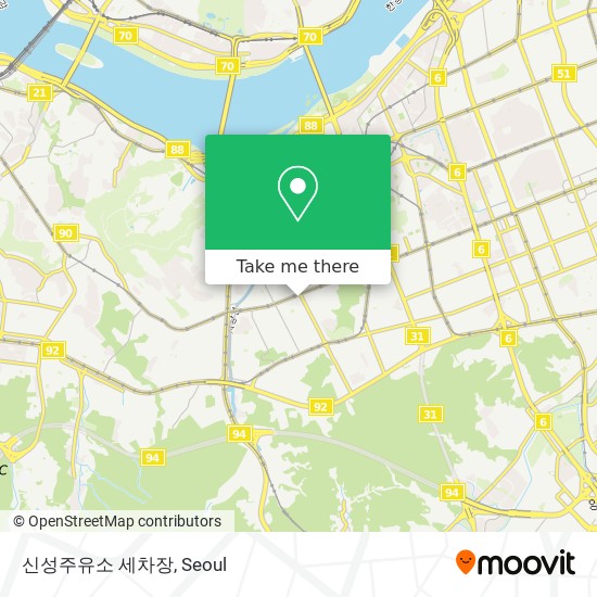 신성주유소 세차장 map