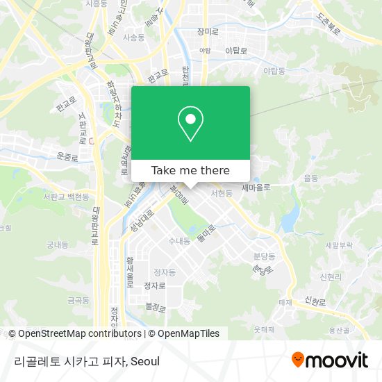 리골레토 시카고 피자 map