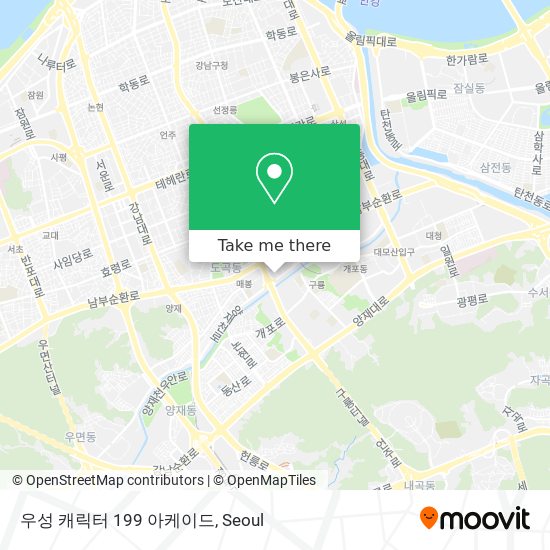 우성 캐릭터 199 아케이드 map