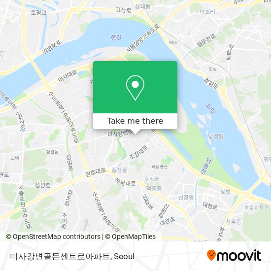 미사강변골든센트로아파트 map