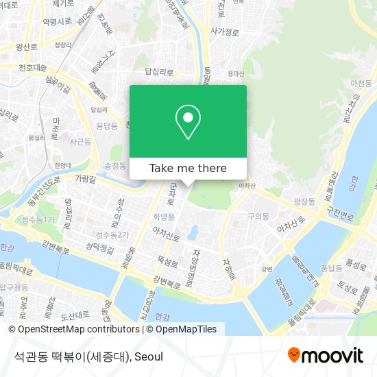 석관동 떡볶이(세종대) map