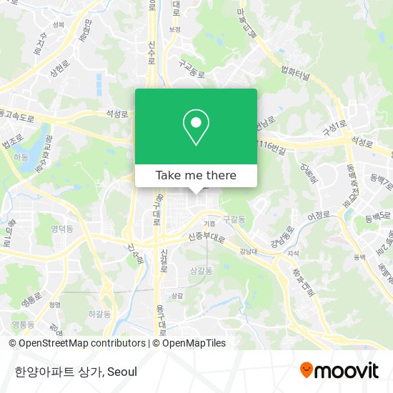 한양아파트 상가 map