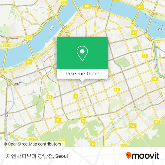 차앤박피부과 강남점 map