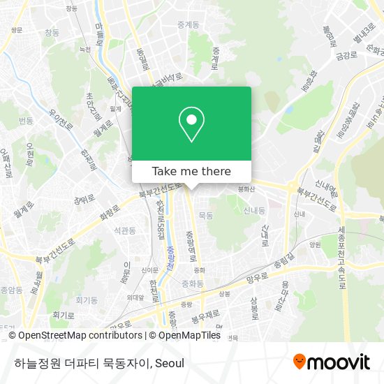 하늘정원 더파티 묵동자이 map