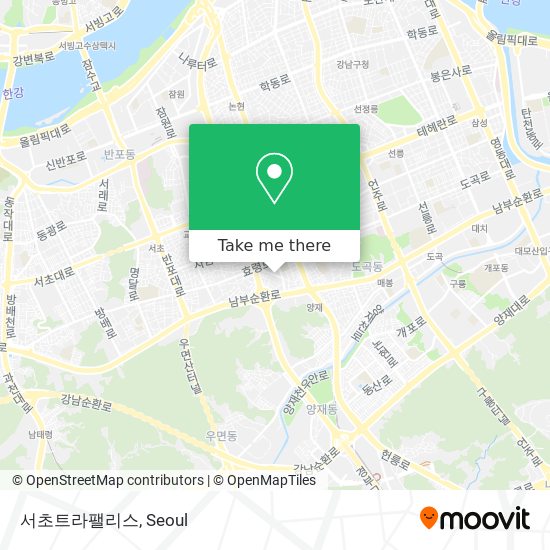 서초트라팰리스 map