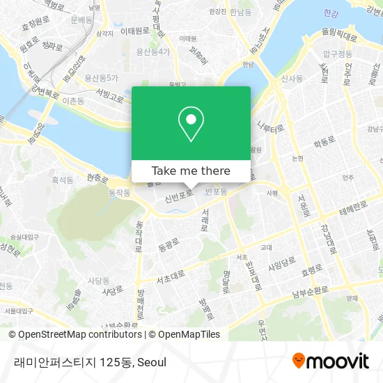 래미안퍼스티지 125동 map