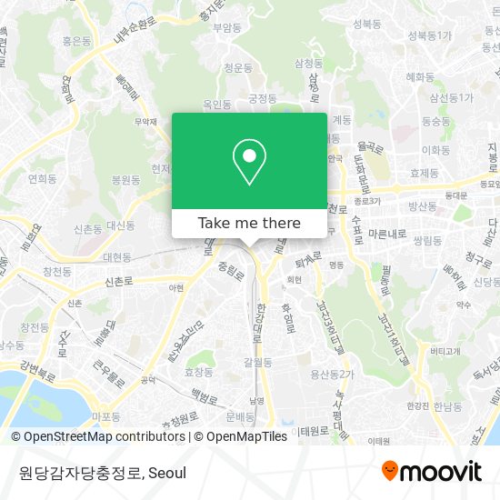 원당감자당충정로 map