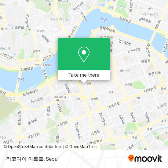 리코디아 아트홀 map