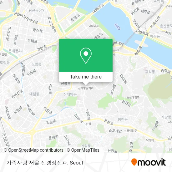 가족사랑 서울 신경정신과 map