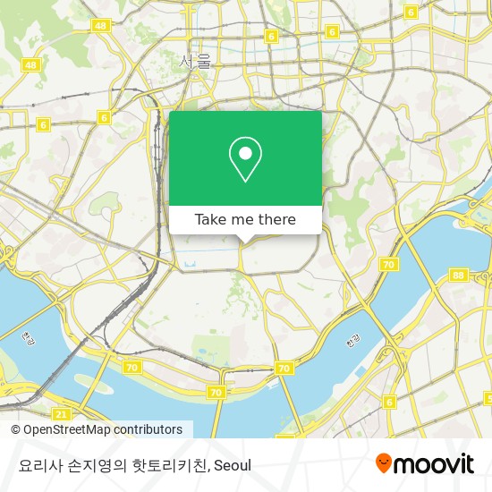 요리사 손지영의 핫토리키친 map