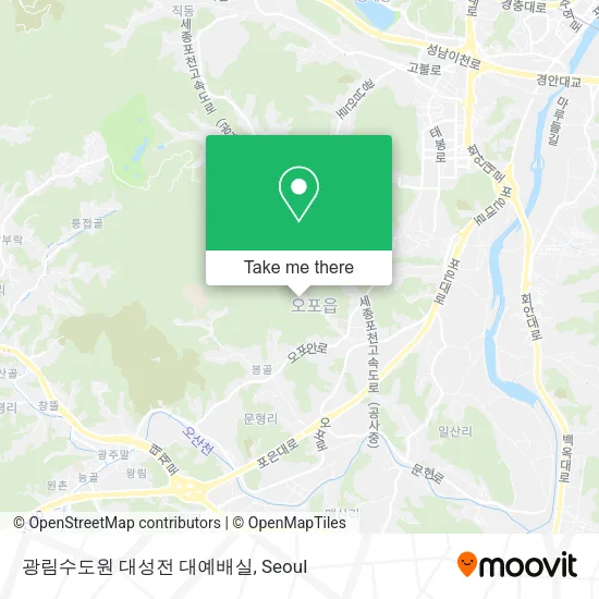 광림수도원 대성전 대예배실 map