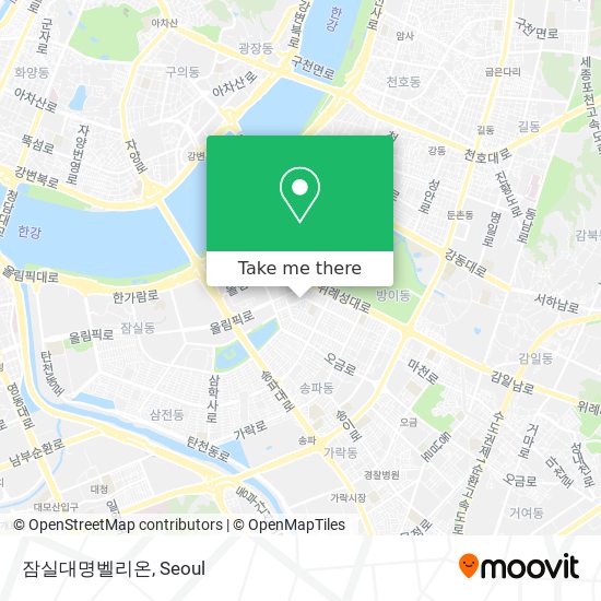 잠실대명벨리온 map