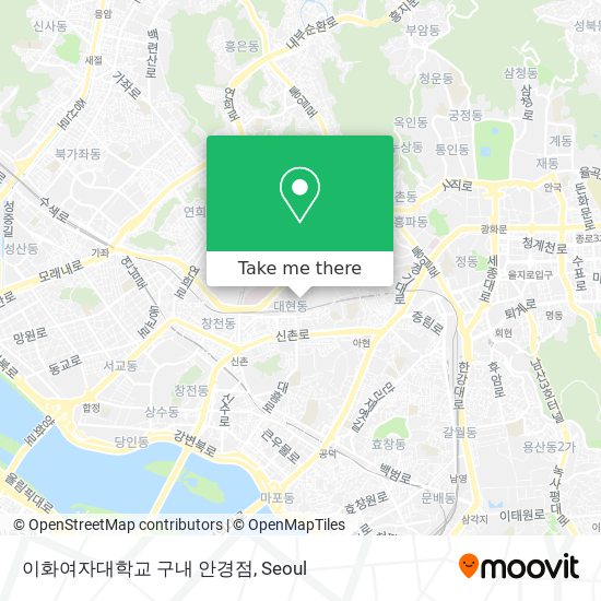 이화여자대학교 구내 안경점 map