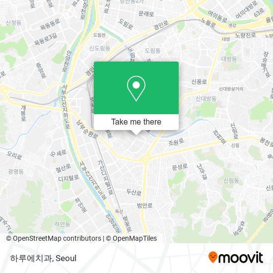 하루에치과 map