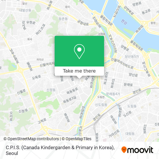 C.P.I.S. (Canada Kindergarden & Primary in Korea) map