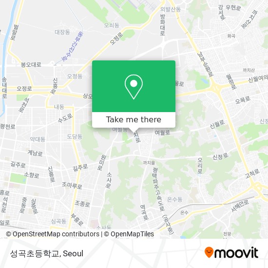 성곡초등학교 map