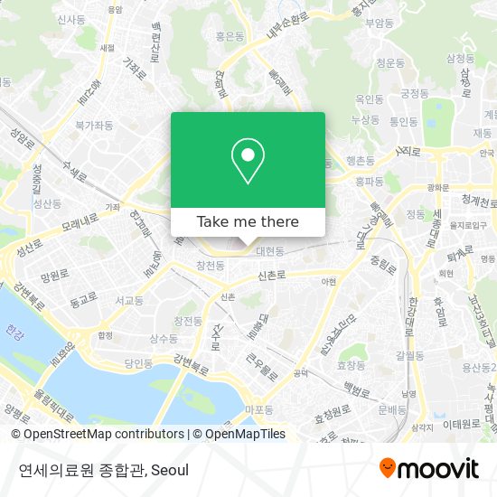 연세의료원 종합관 map