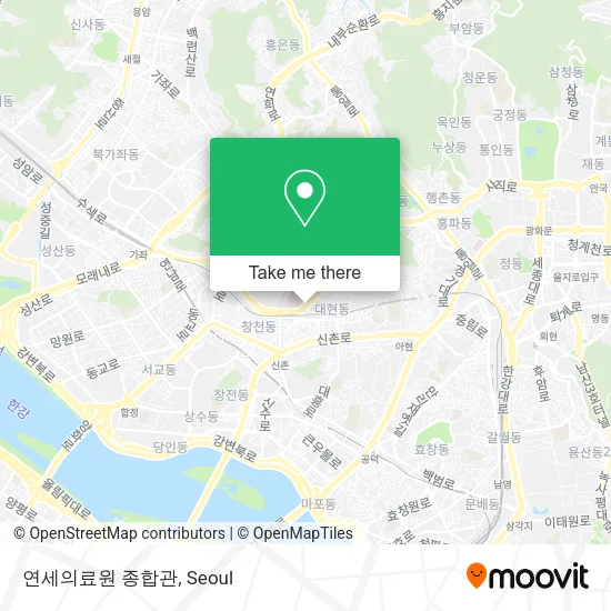 연세의료원 종합관 map