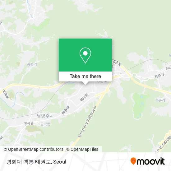 경희대 백봉 태권도 map