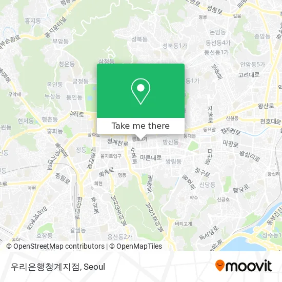 우리은행청계지점 map