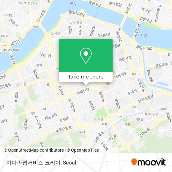 아마존웹서비스 코리아 map