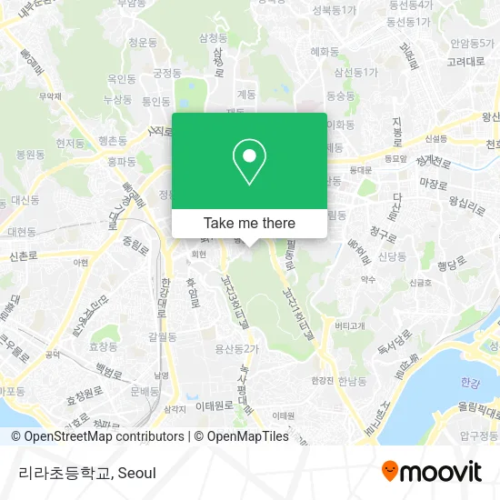 리라초등학교 map