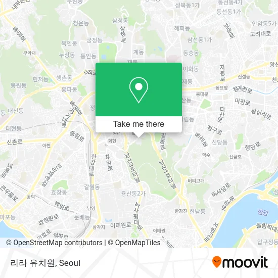 리라 유치원 map