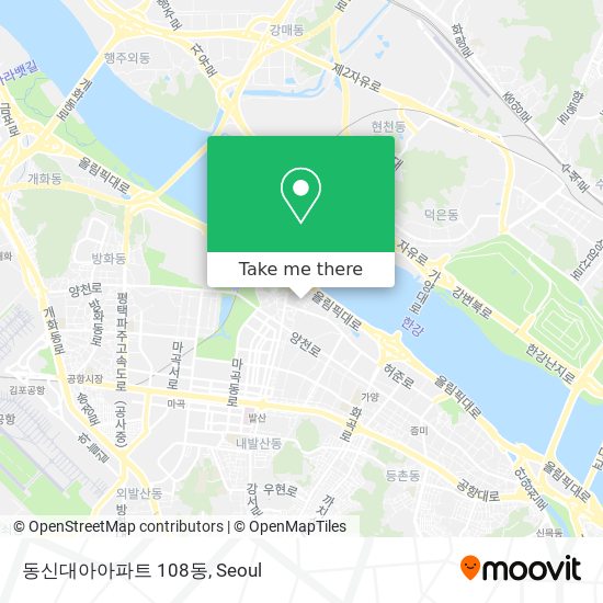 동신대아아파트 108동 map