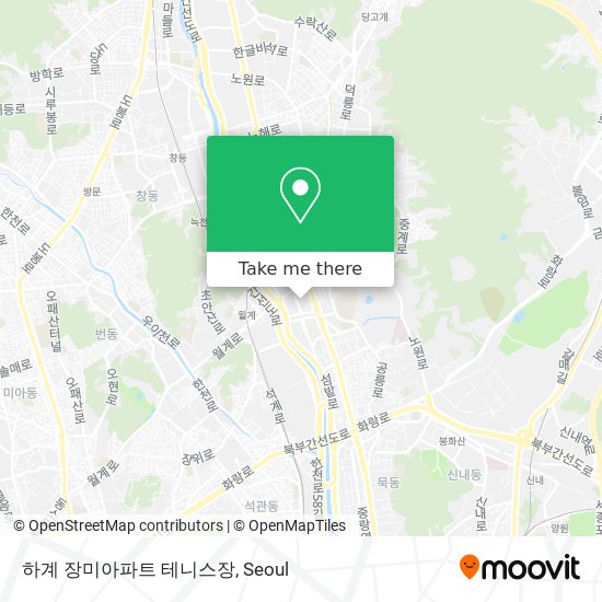 하계 장미아파트 테니스장 map