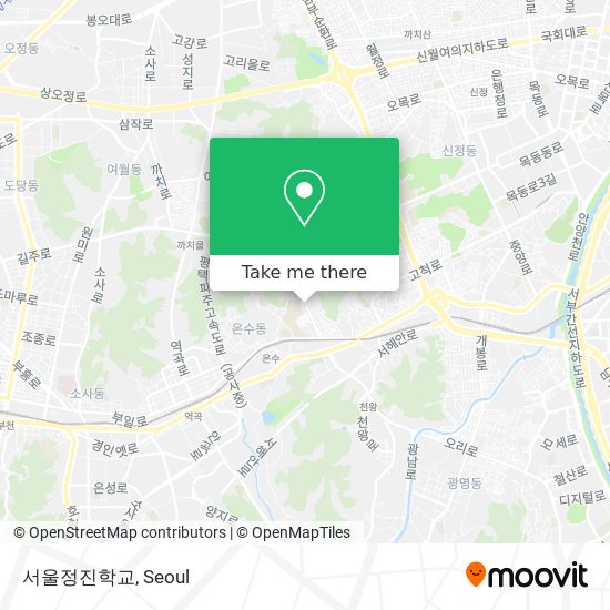 서울정진학교 map