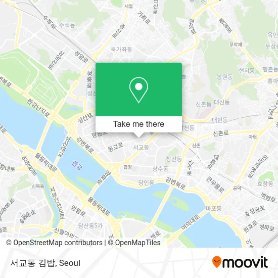 서교동 김밥 map