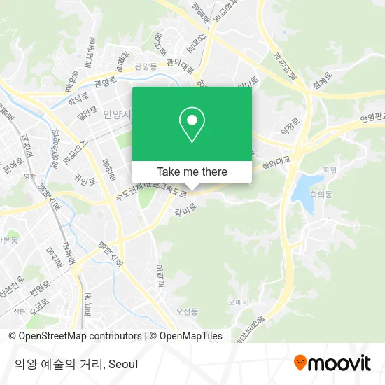 의왕 예술의 거리 map