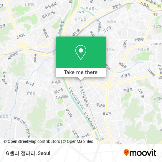 G밸리 갤러리 map