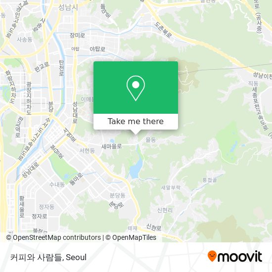 커피와 사람들 map