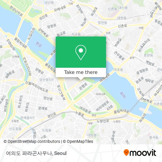 여의도 파라곤사우나 map