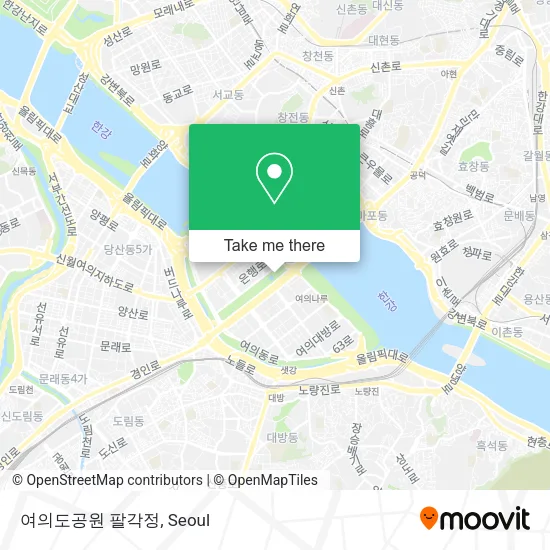 여의도공원 팔각정 map