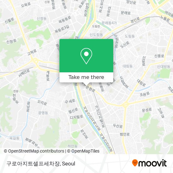 구로아지트셀프세차장 map