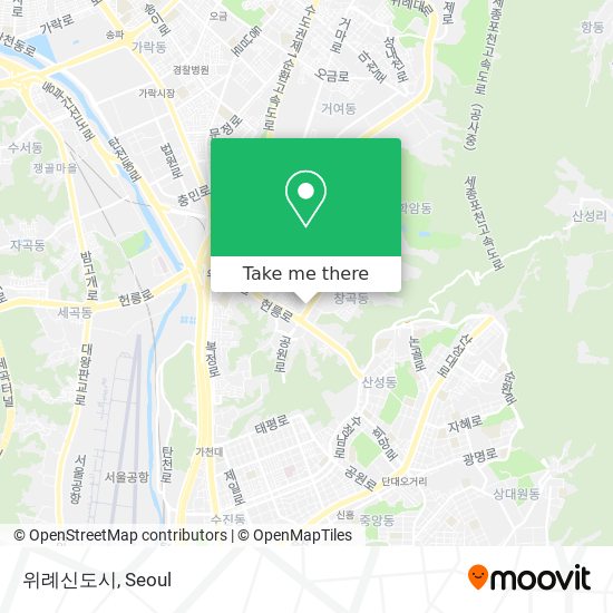 위례신도시 map