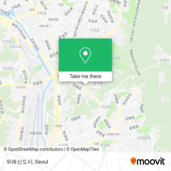 위례신도시 map