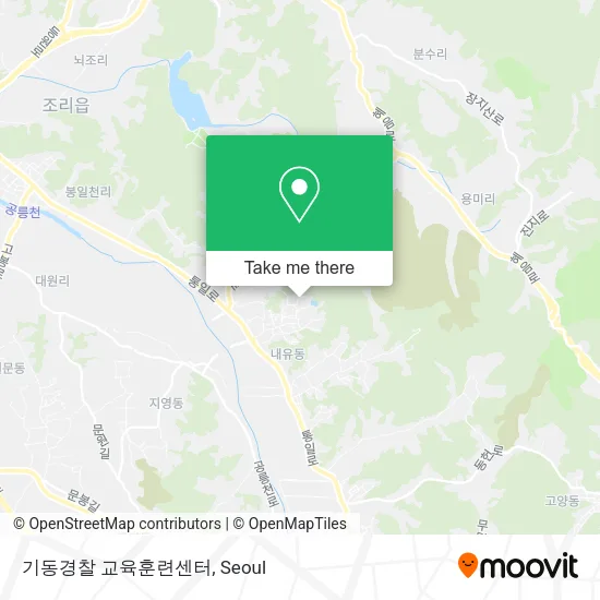 기동경찰 교육훈련센터 map