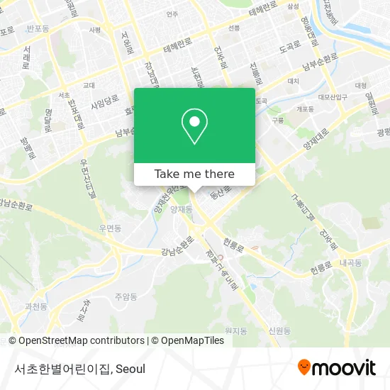 서초한별어린이집 map