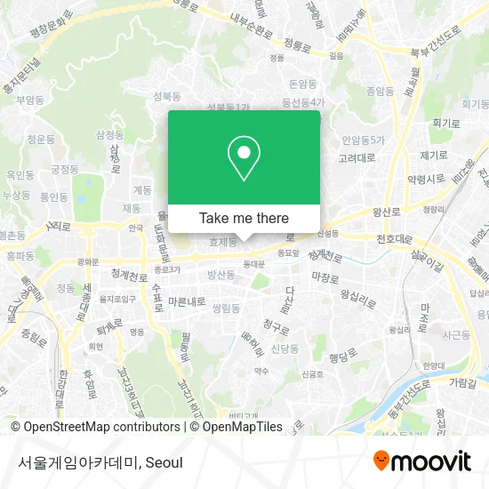 서울게임아카데미 map