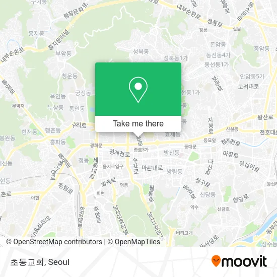 초동교회 map