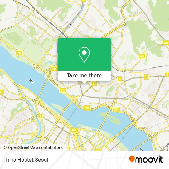 Inno Hostel map