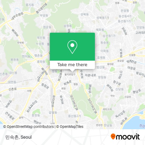 민속촌 map