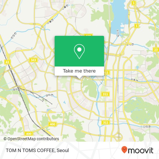TOM N TOMS COFFEE map