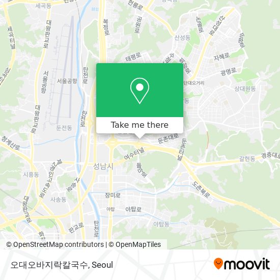 오대오바지락칼국수 map