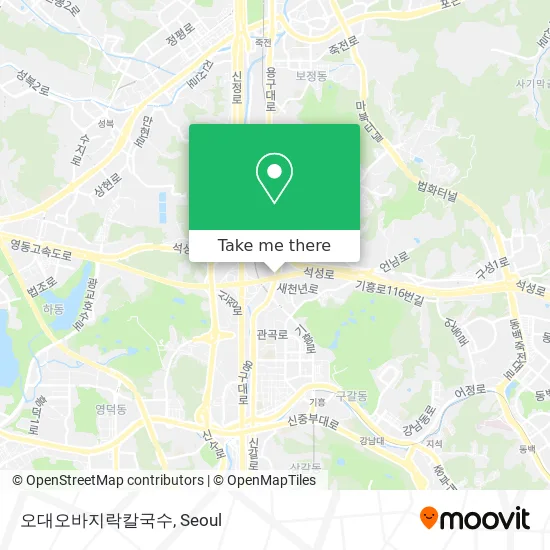 오대오바지락칼국수 map