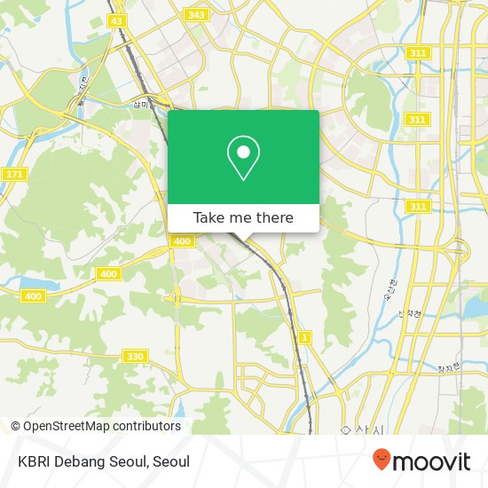 KBRI Debang Seoul map